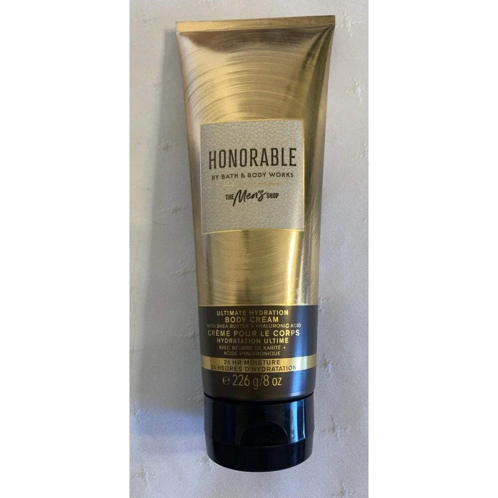 Bath & Body Works Honorable Body Cream, Body Spray Men's Shop 2 pc